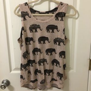 Soft elephant print shirt